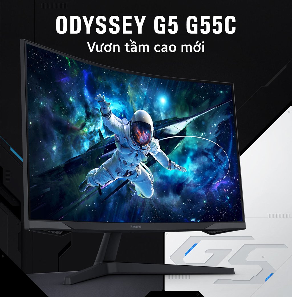 Samsung Odyssey G5 34 inch - Mặt ngang