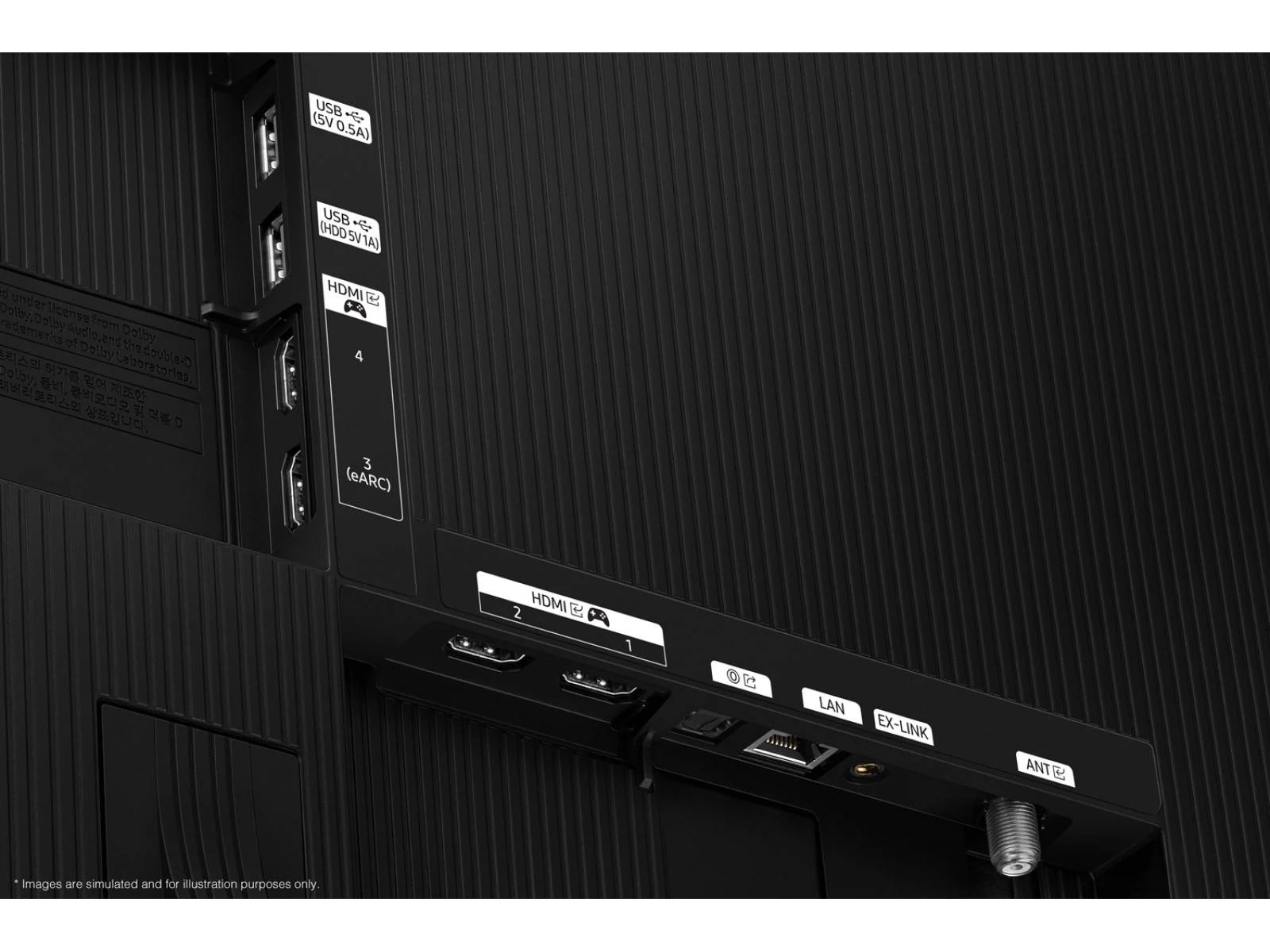 Samsung Odyssey G5 34 inch - Mặt sau